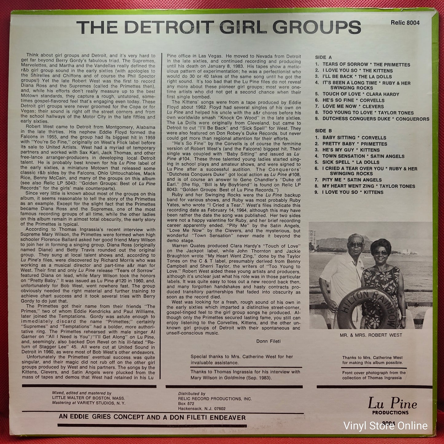 Various ‎– The Detroit Girl Groups