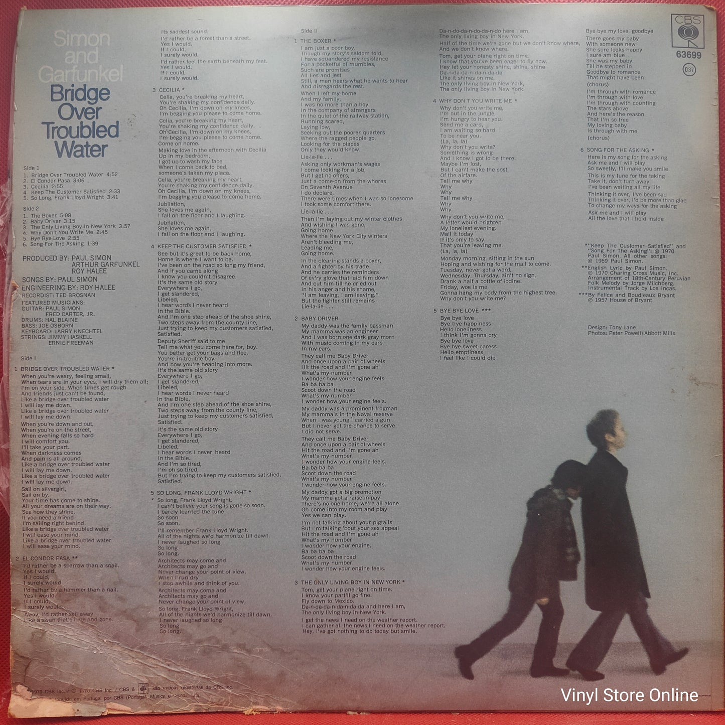 Simon And Garfunkel ‎– Bridge Over Troubled Water