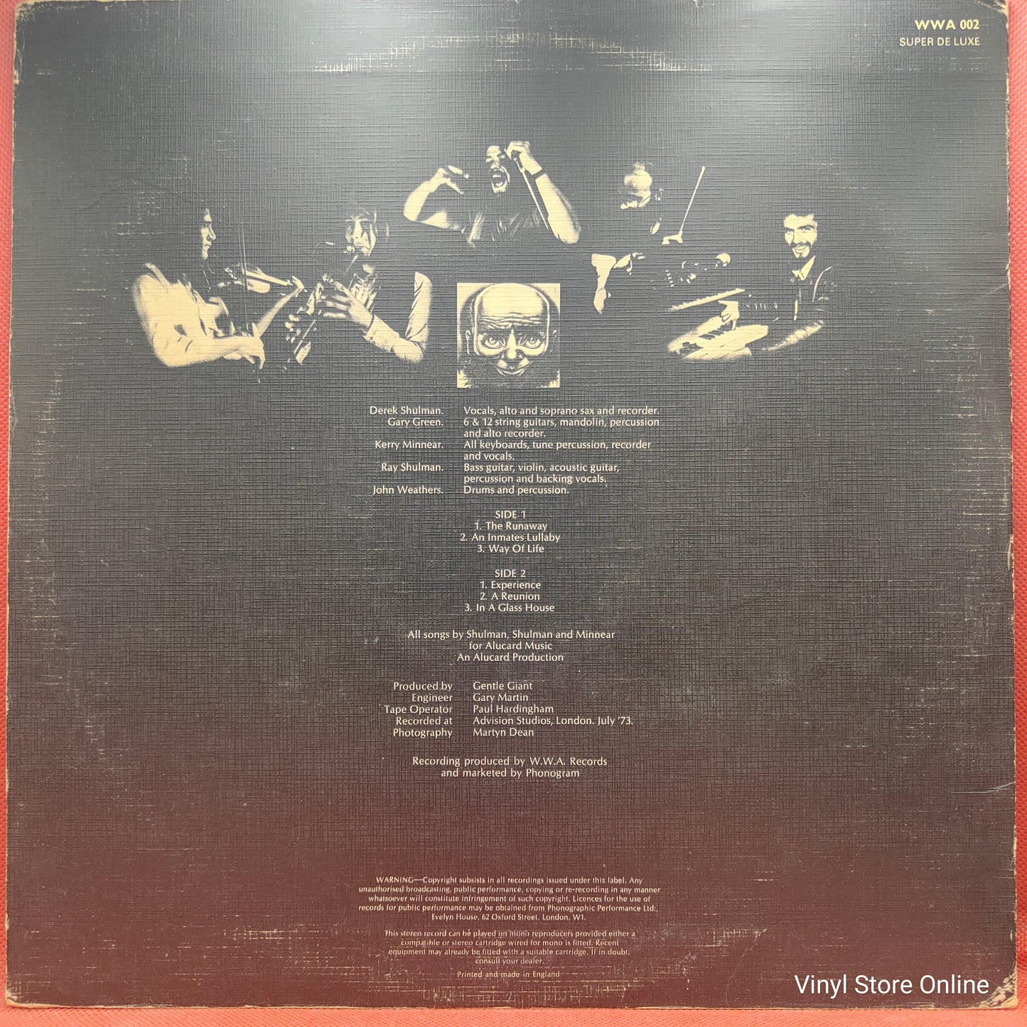 Gentle Giant ‎– In A Glass House