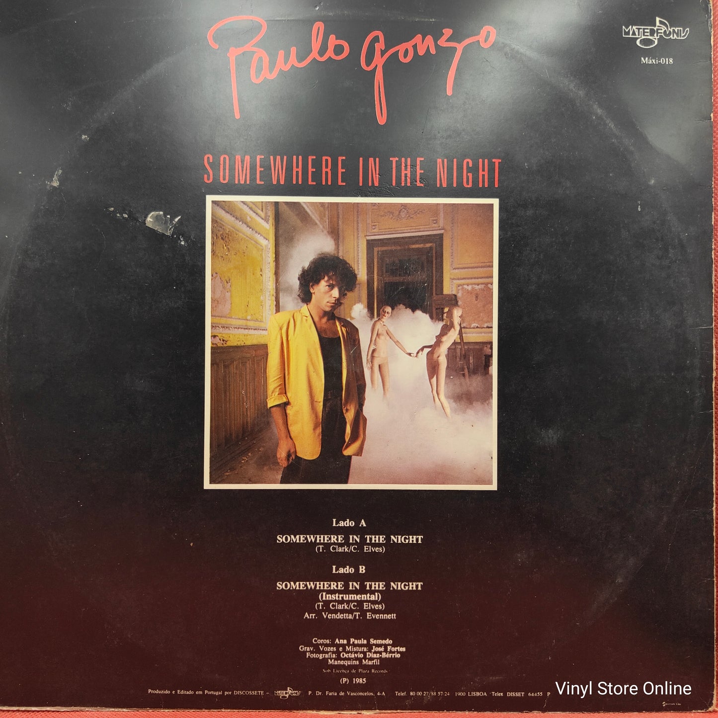 Paulo Gonzo ‎– Somewhere In The Night