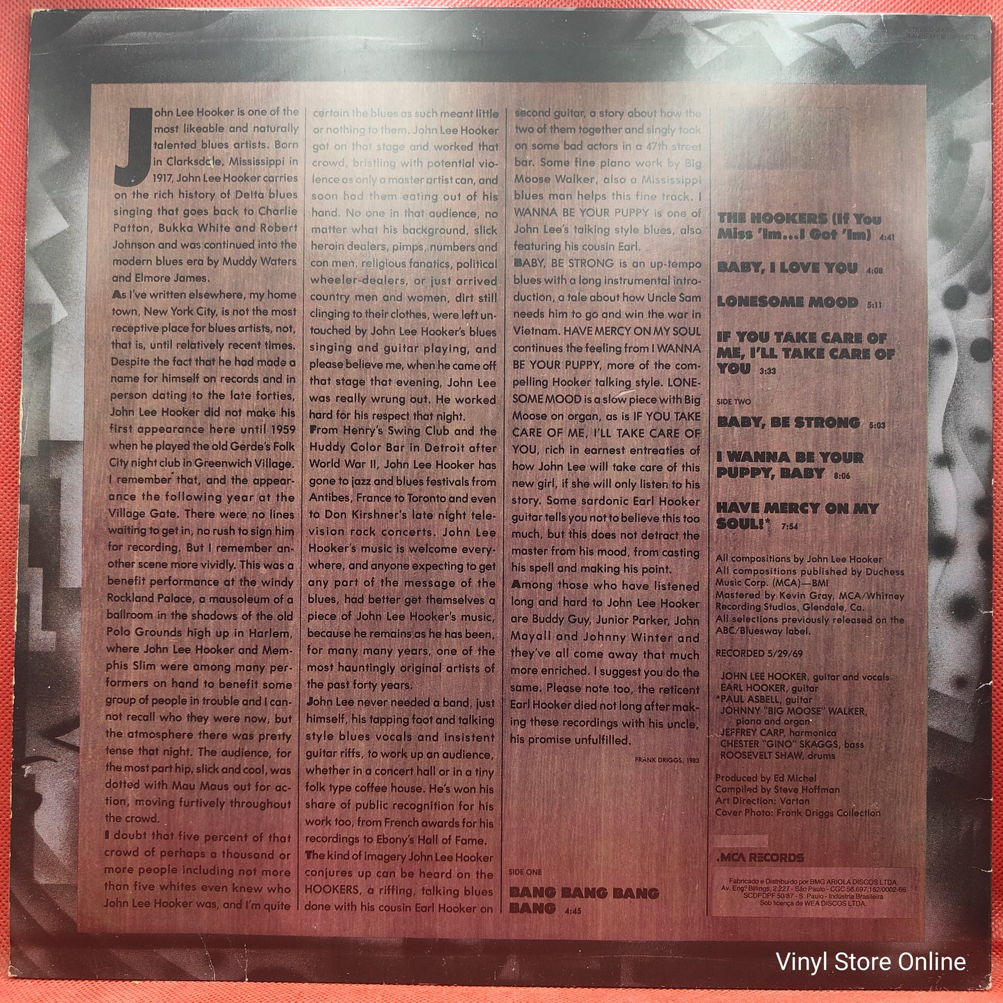 John Lee Hooker ‎– Lonesome Mood