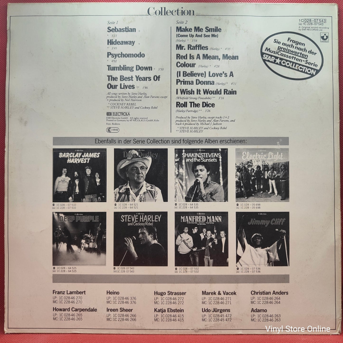 Steve Harley And Cockney Rebel/ Cockney Rebel ‎– Collection