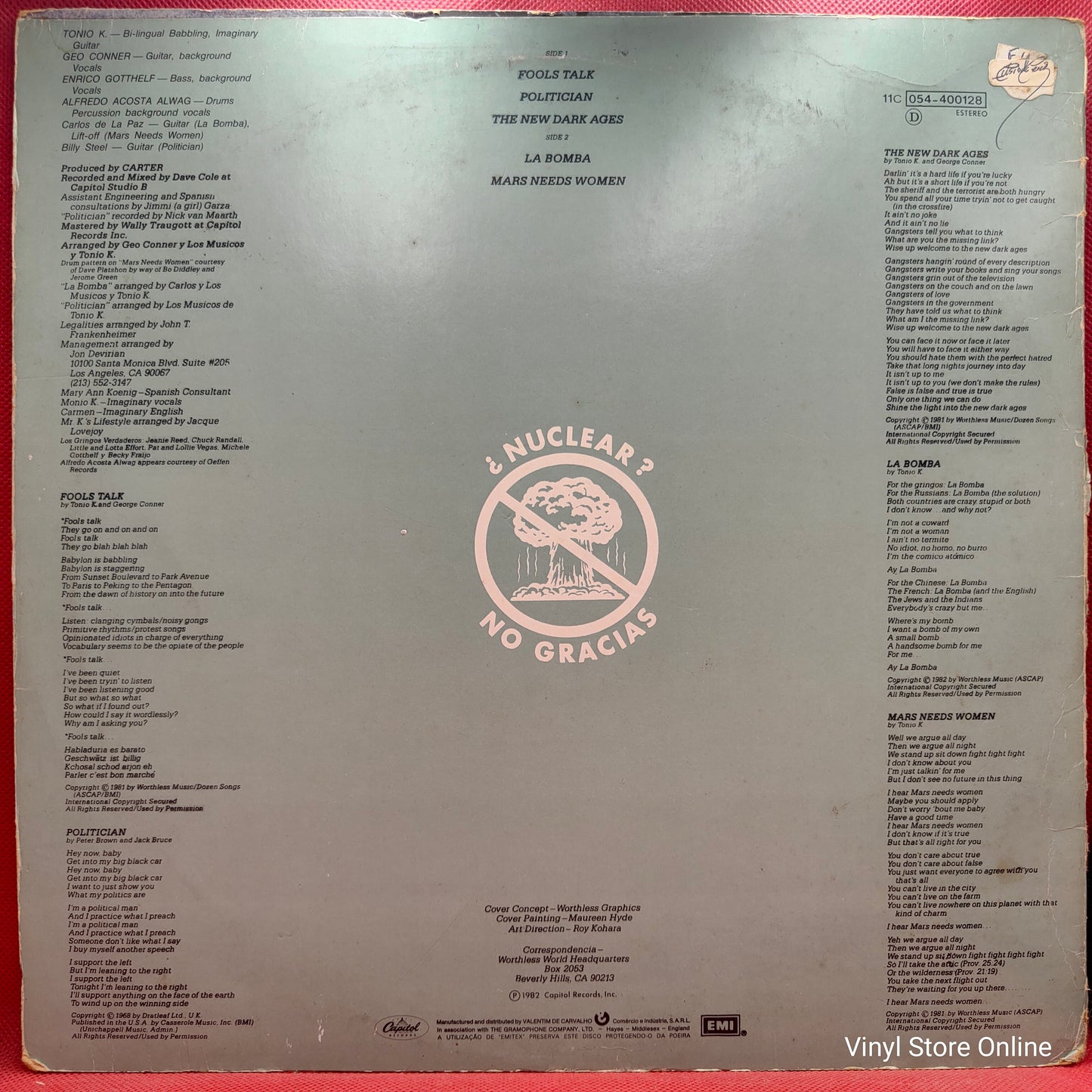 Tonio K. ‎– La Bomba