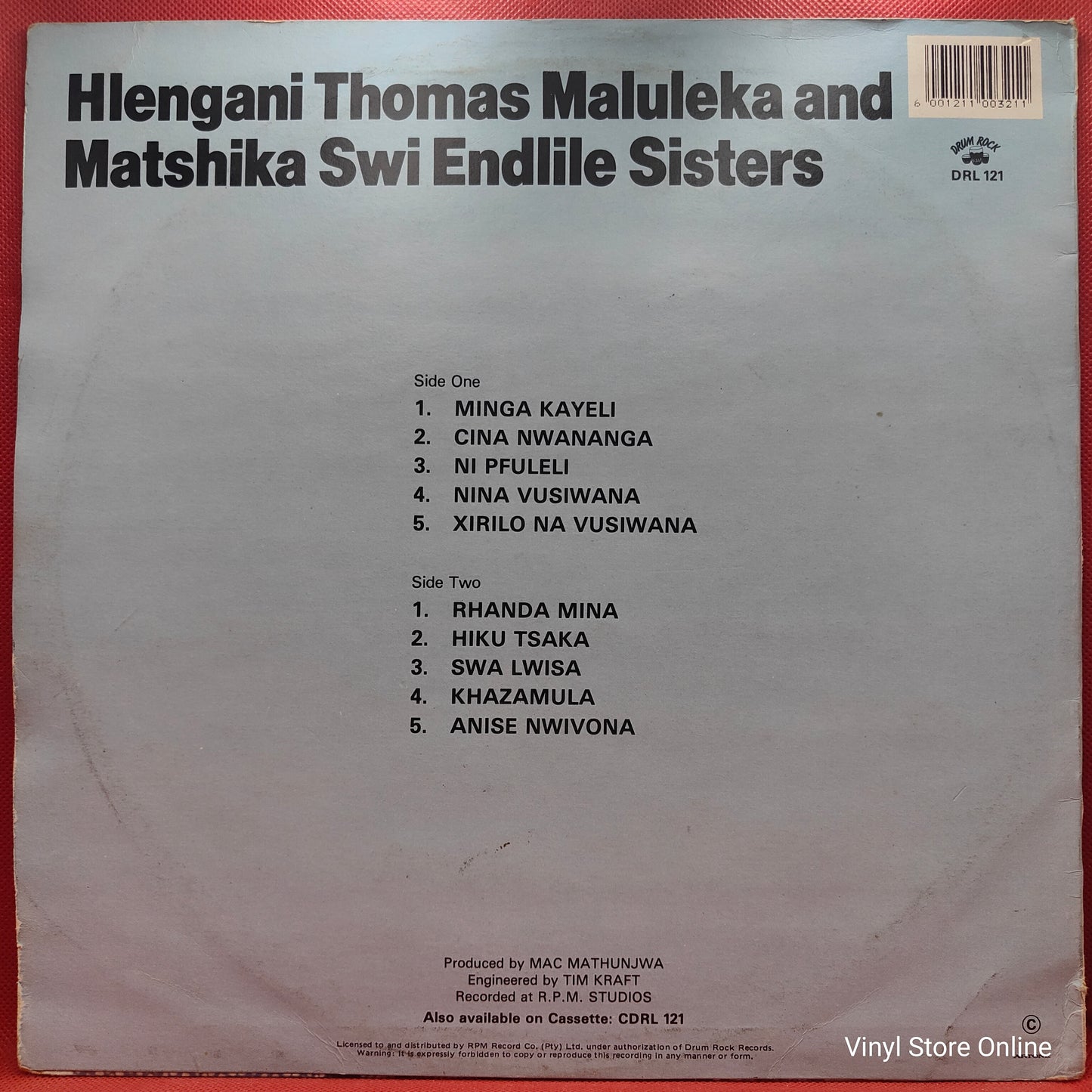 Hlengani Thomas Maluleka And Matshika Swi Endlile Sisters ‎– Minga Kayeli