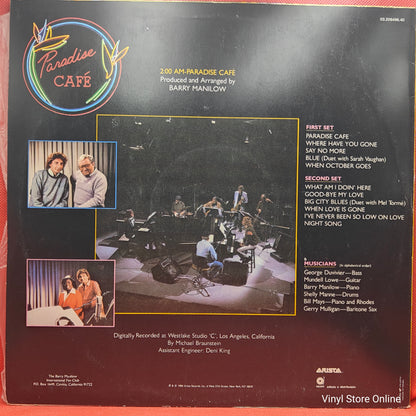 Barry Manilow ‎– 2:00 AM Paradise Cafe