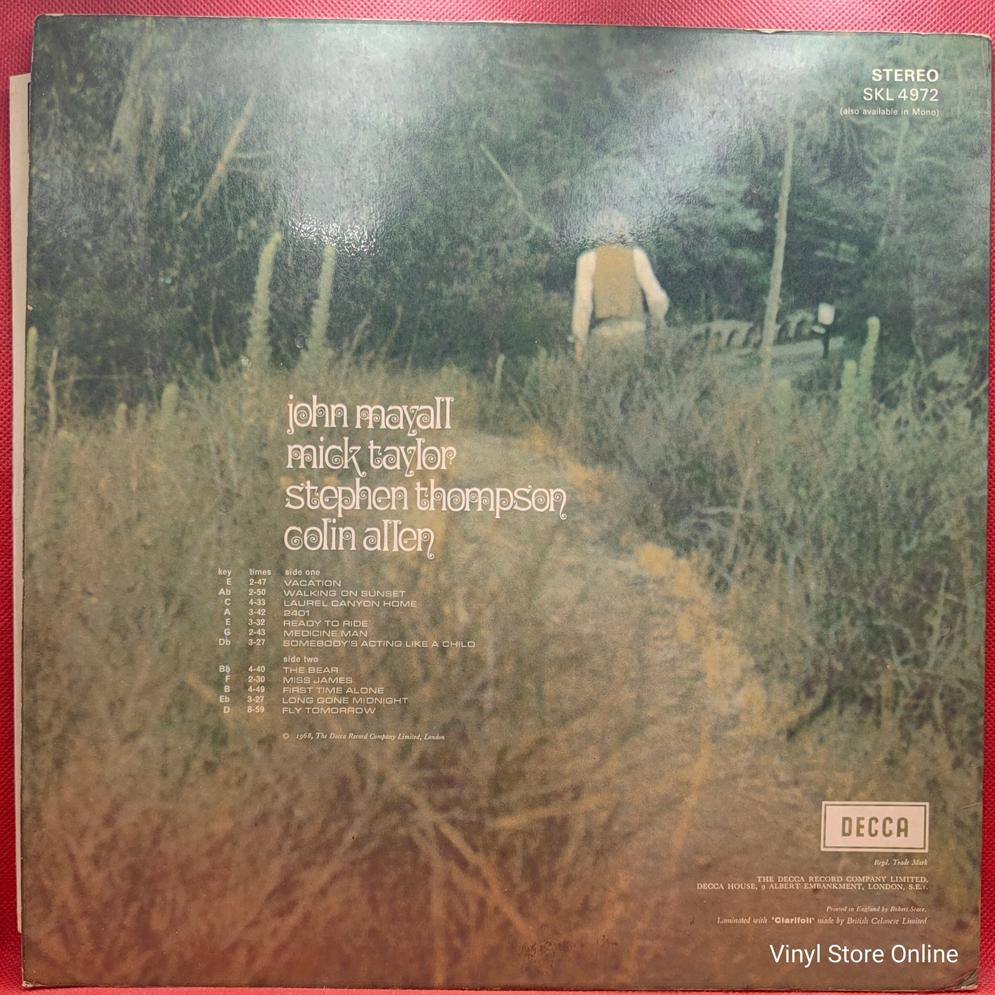 John Mayall ‎– Blues From Laurel Canyon