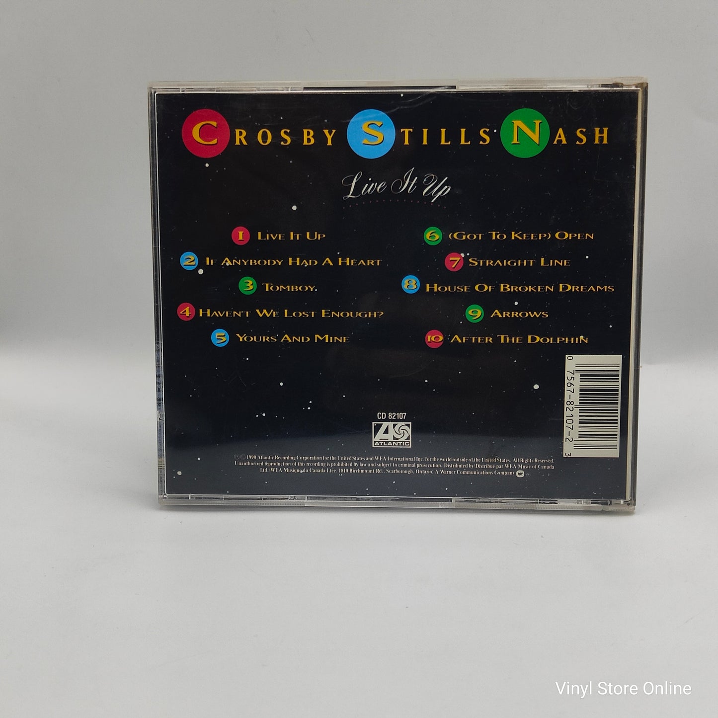 Crosby Stills Nash ‎– Live It Up