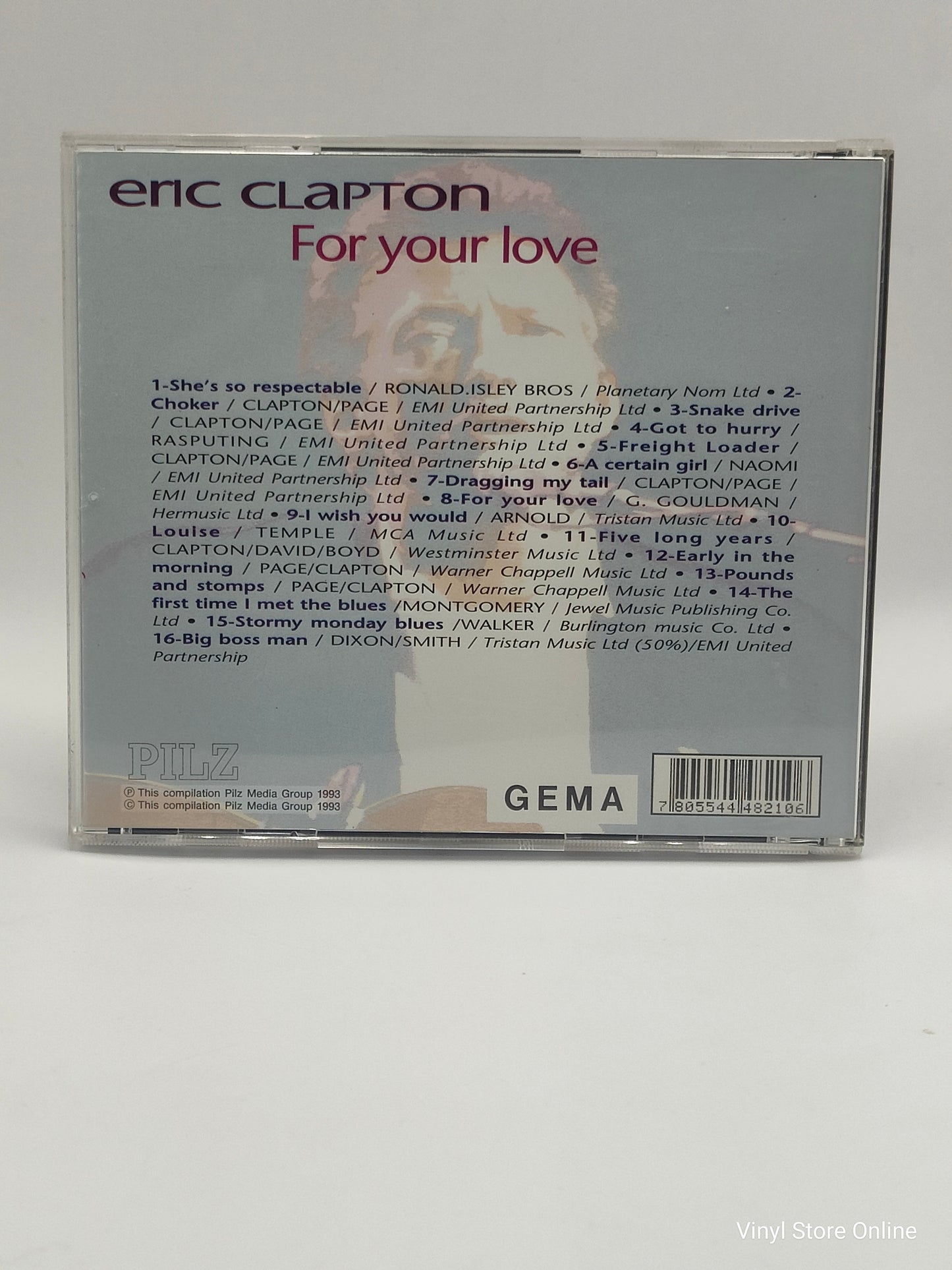 Eric Clapton ‎– For Your Love