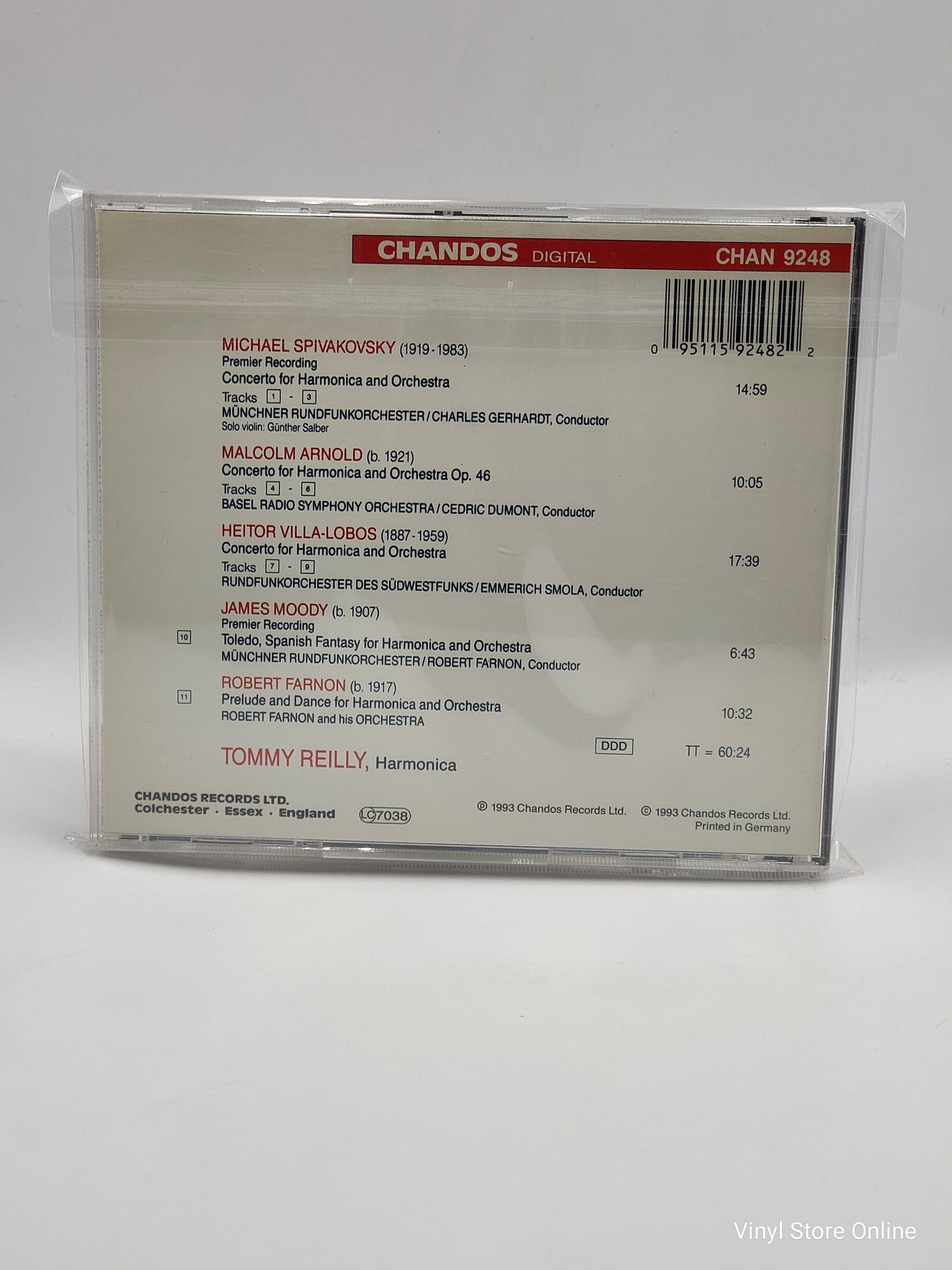 Tommy Reilly ‎– Tommy Reilly Plays Harmonica Concertos