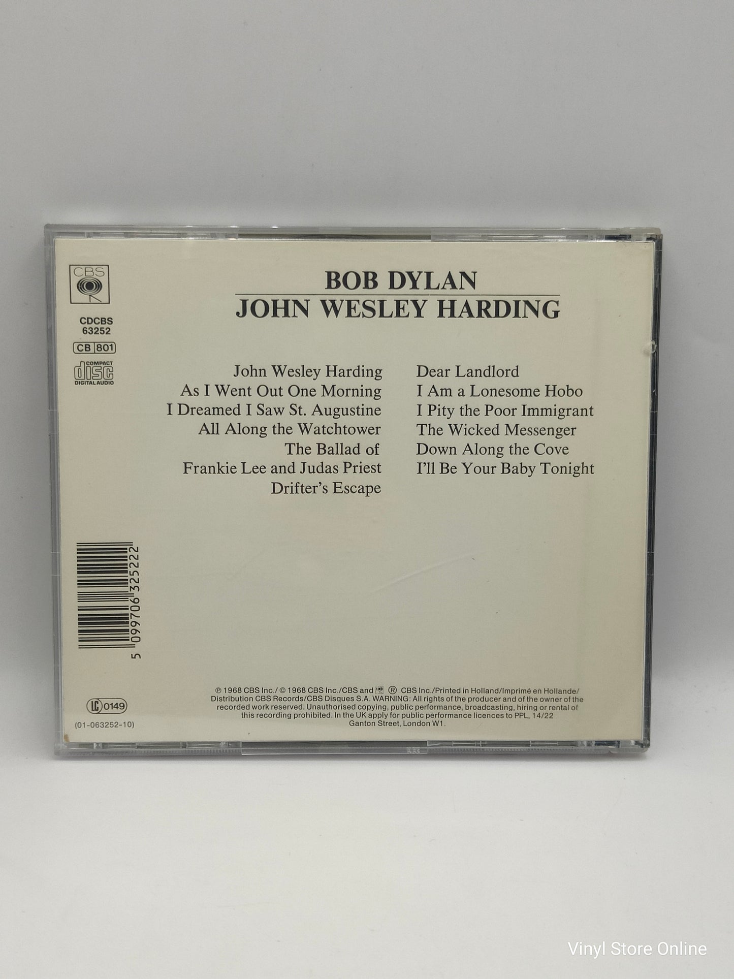 Bob Dylan – John Wesley Harding