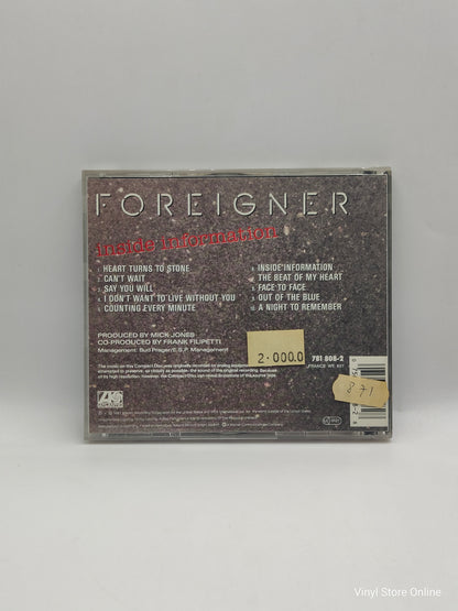 Foreigner ‎– Inside Information