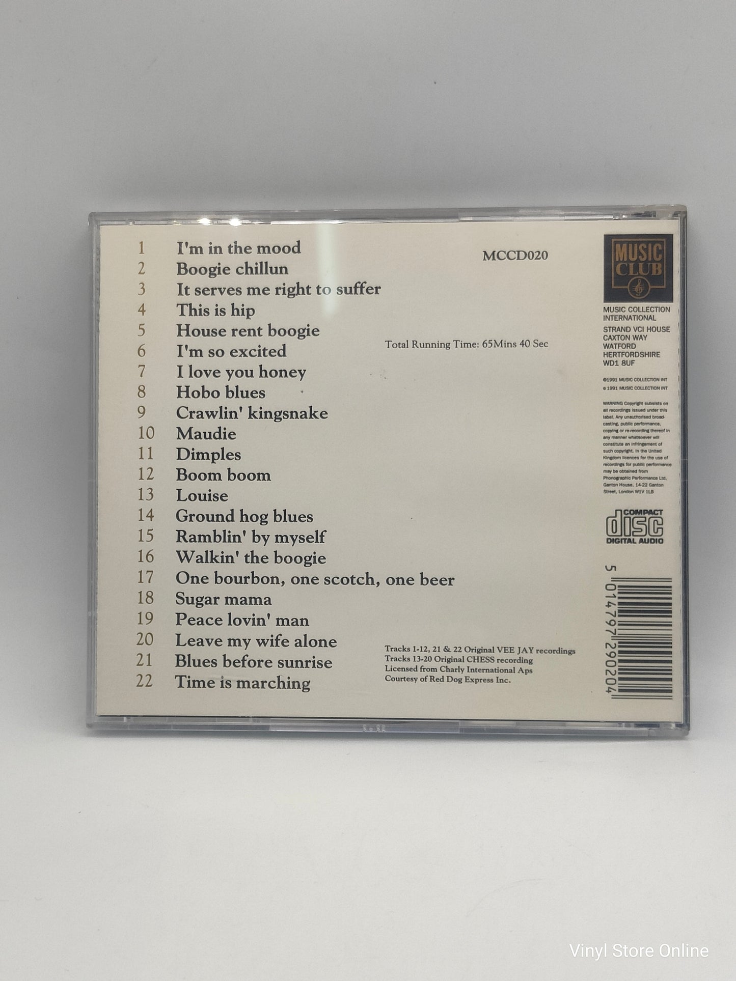 John Lee Hooker ‎– The Best Of John Lee Hooker