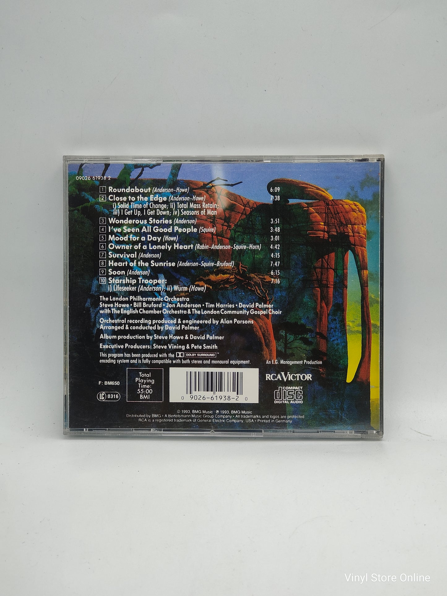 The London Philharmonic Orchestra, Steve Howe • Bill Bruford • Jon Anderson • Tim Harries • David Palmer With The English Chamber Orchestra & The London Community Gospel Choir ‎– Symphonic Music Of Yes