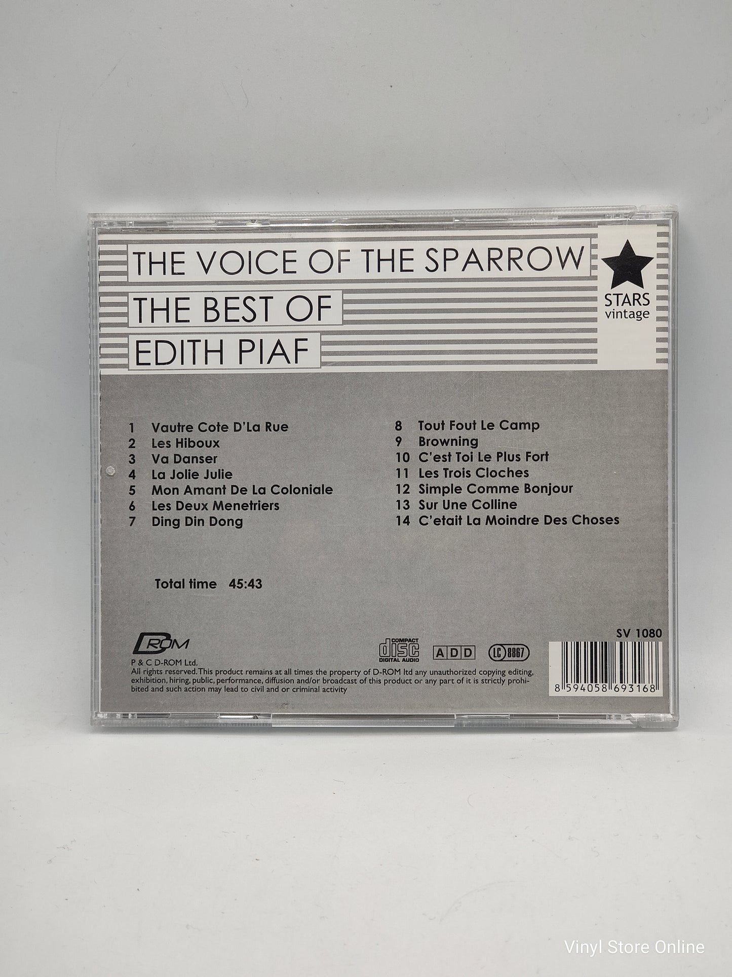 Edith Piaf – The Voice Of The Sparrow: The Very Best Of Edith Piaf