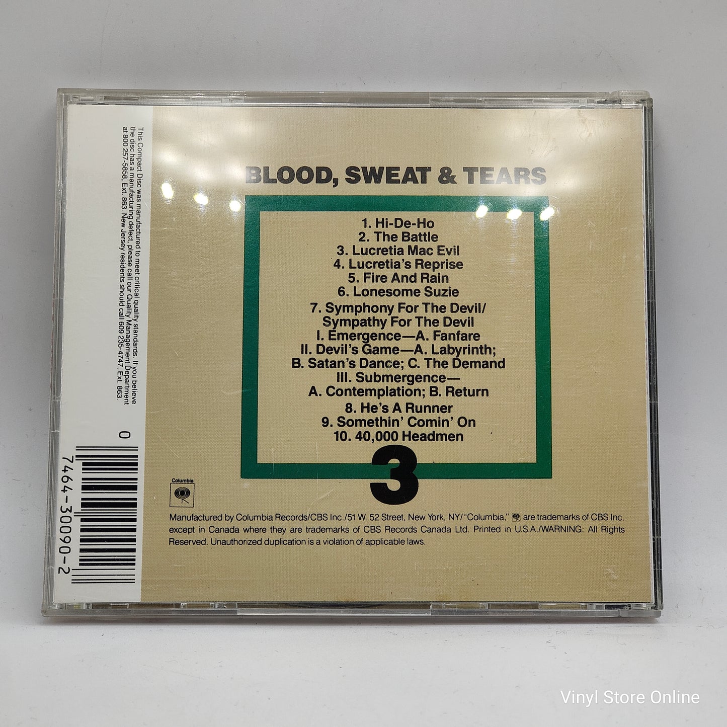 Blood, Sweat & Tears ‎– Blood, Sweat And Tears 3