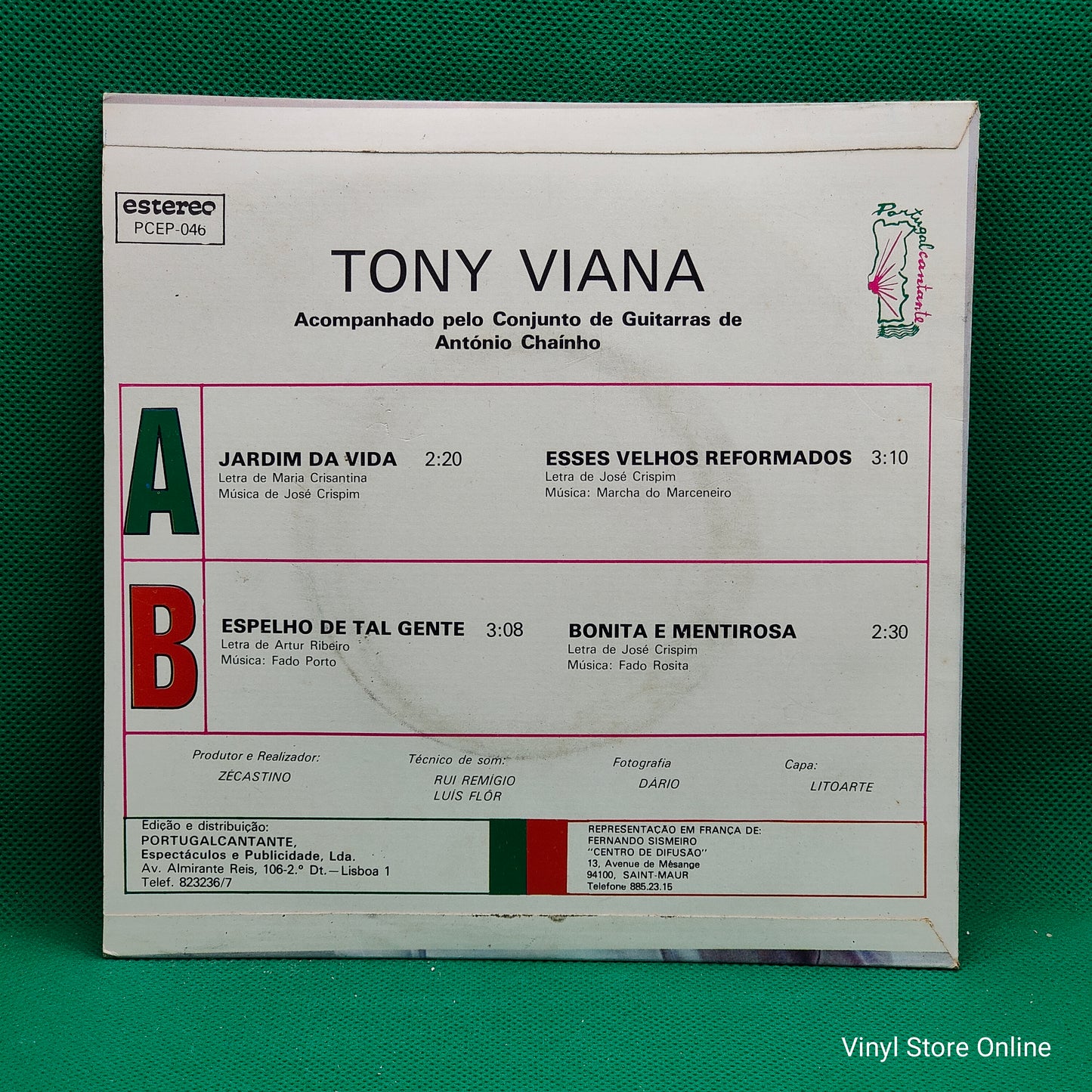 Tony Viana ‎– Jardim Da Vida / Esses Velhos Reformados