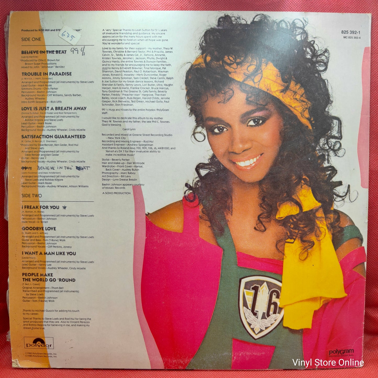 Carol Lynn Townes ‎– Satisfaction Guaranteed