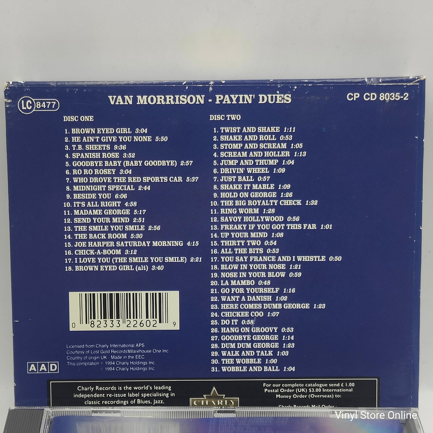 Van Morrison ‎– Payin' Dues