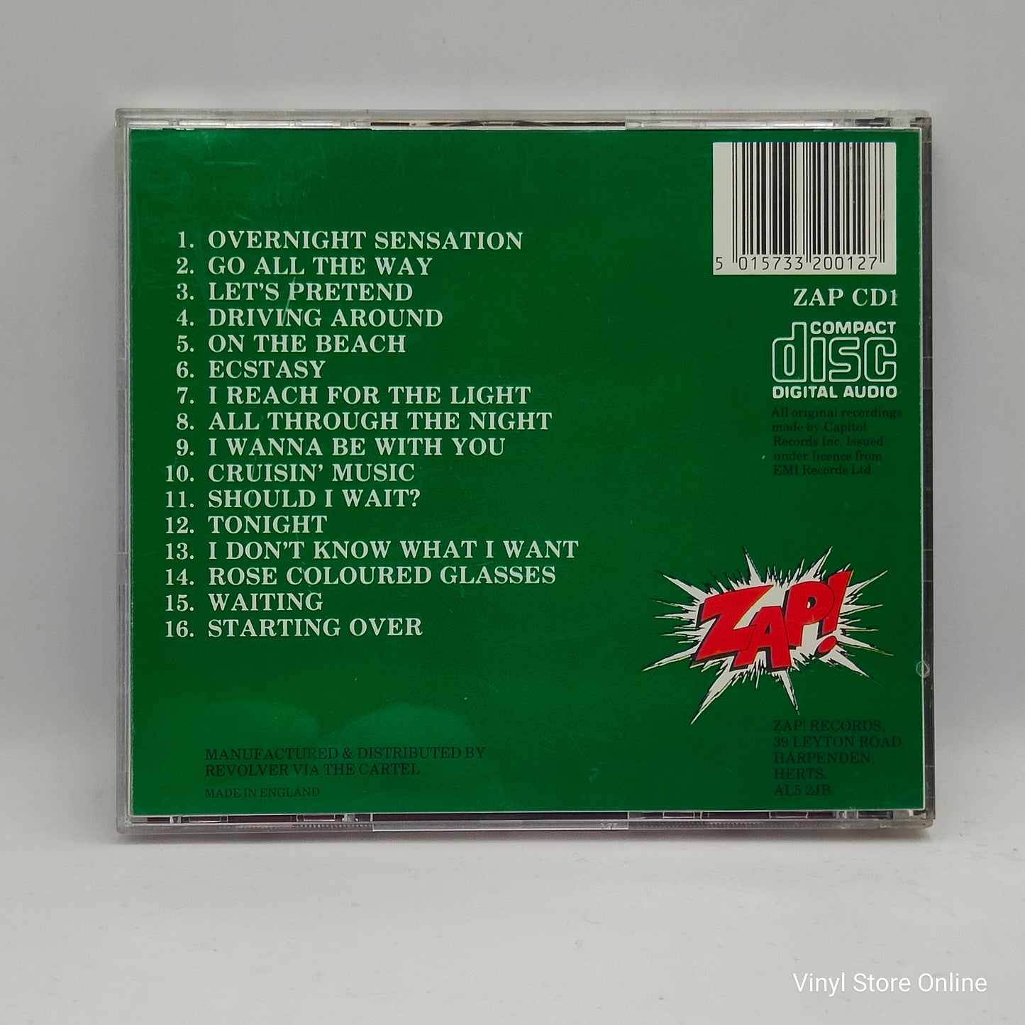 The Raspberries ‎– Overnight Sensation: The Very Best Of The Raspberries