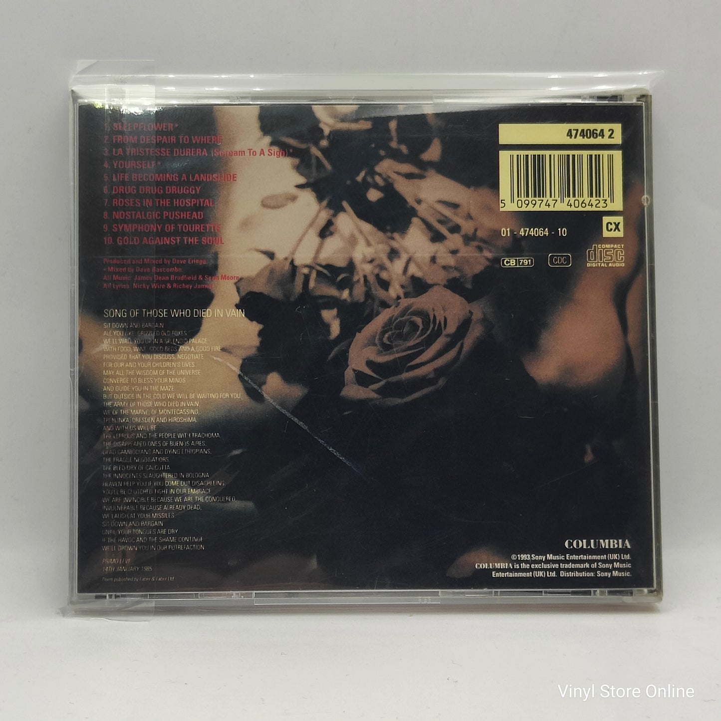 Manic Street Preachers ‎– Gold Against The Soul