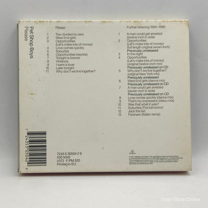 Pet Shop Boys ‎– Please / Further Listening 1984–1986