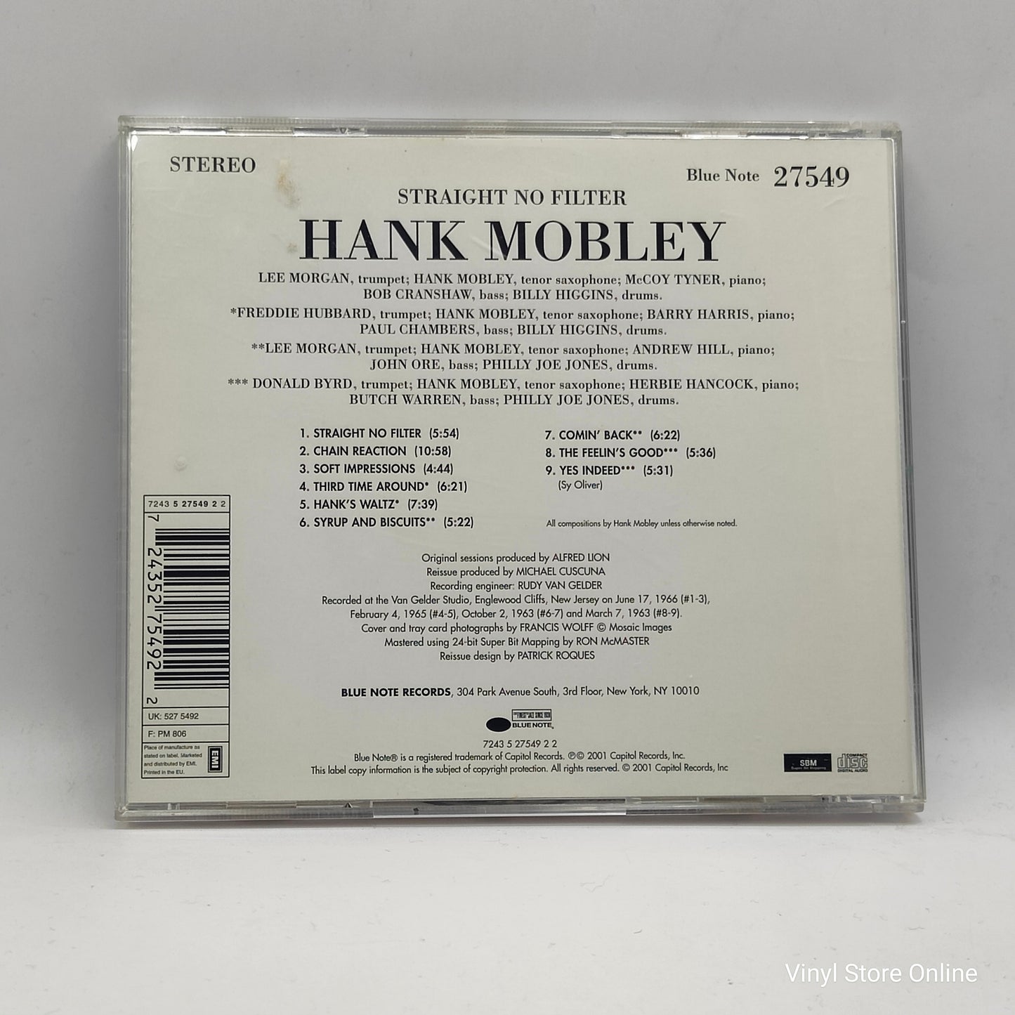 Hank Mobley ‎– Straight No Filter