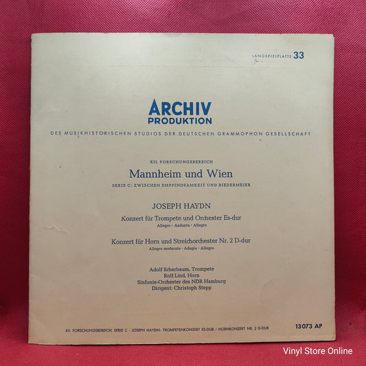 Joseph Haydn ‎– Konzert Für Trompete Und Orchester Es-dur / Konzert Für Horn Und Streichorchester Nr. 2 D-dur