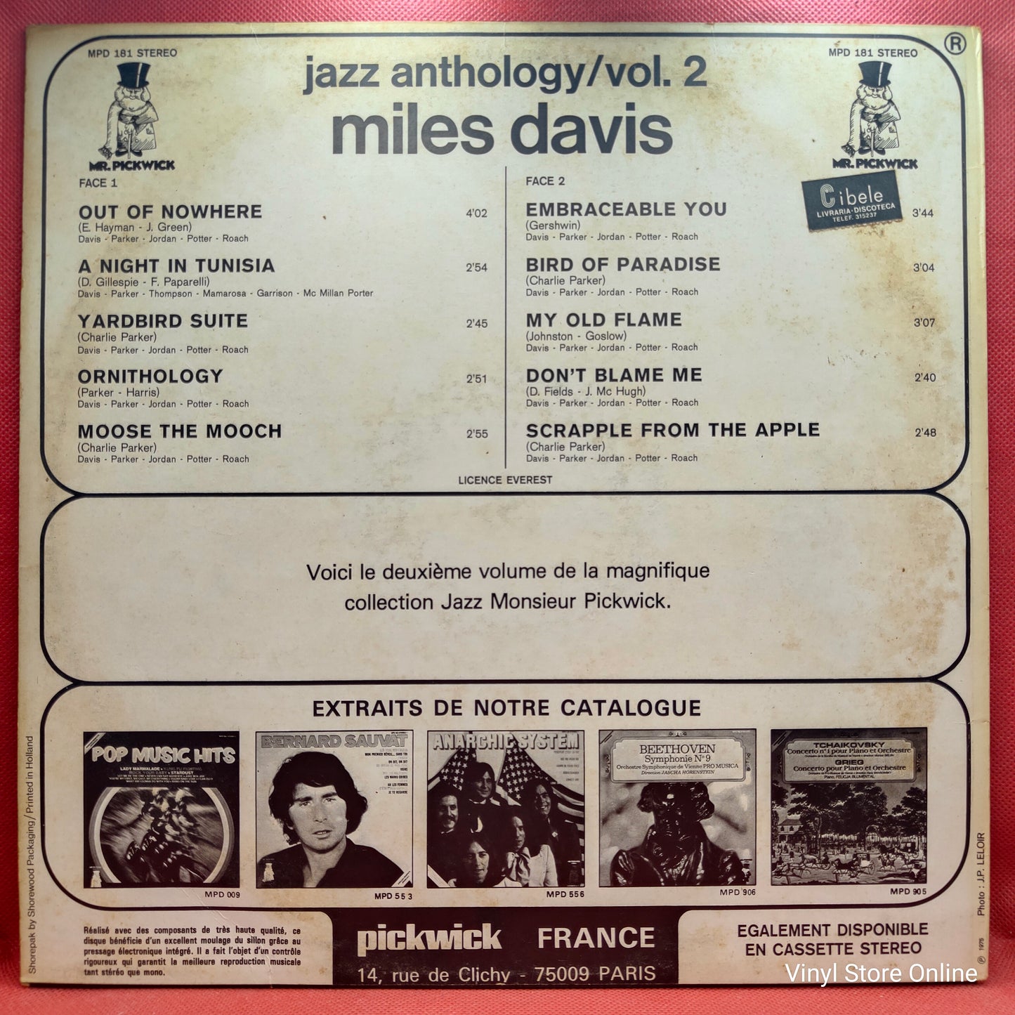 Miles Davis ‎– Jazz Anthology / Vol. 2