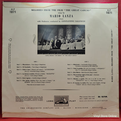Mario Lanza ‎– Melodies From The Film "The Great Caruso"