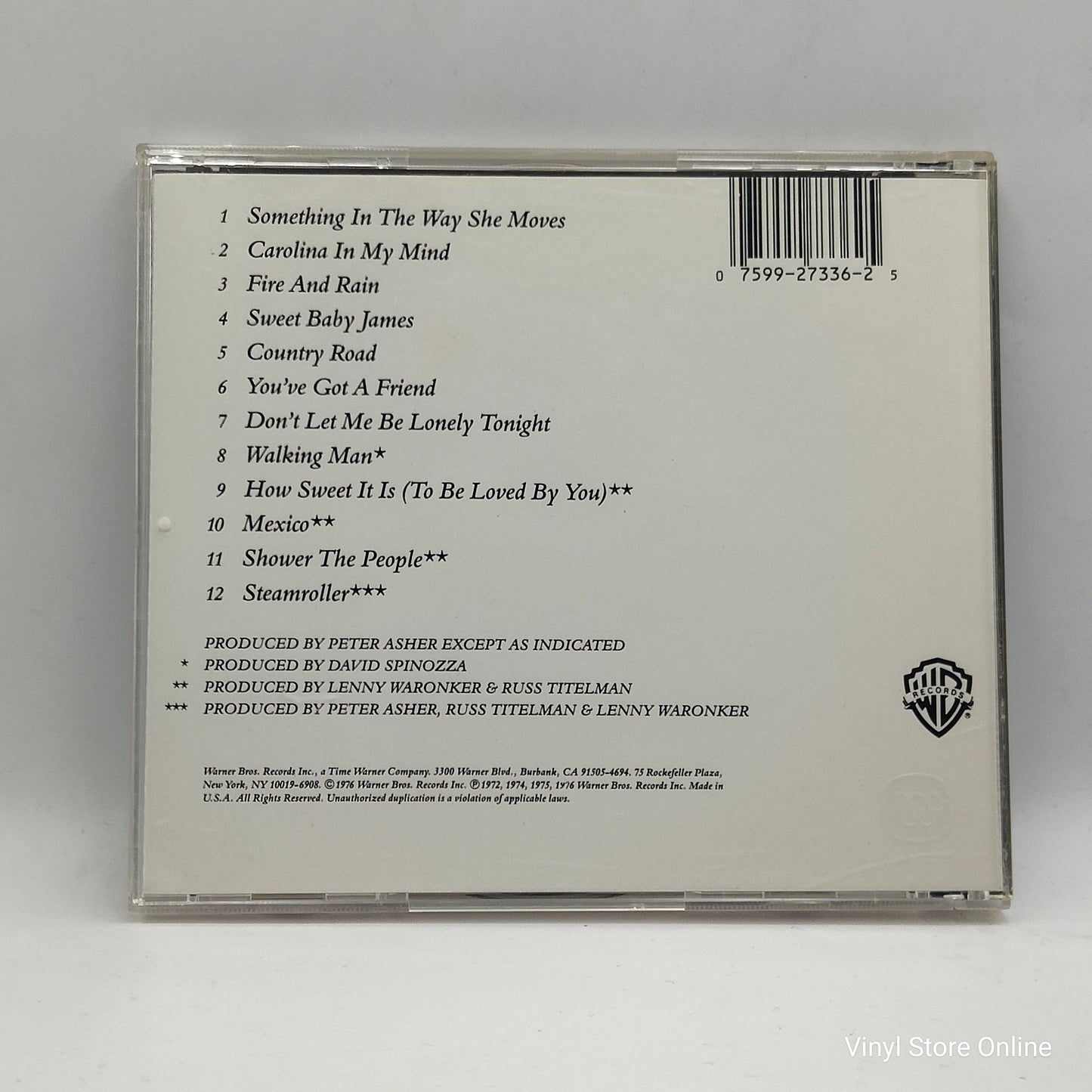 James Taylor ‎– Greatest Hits