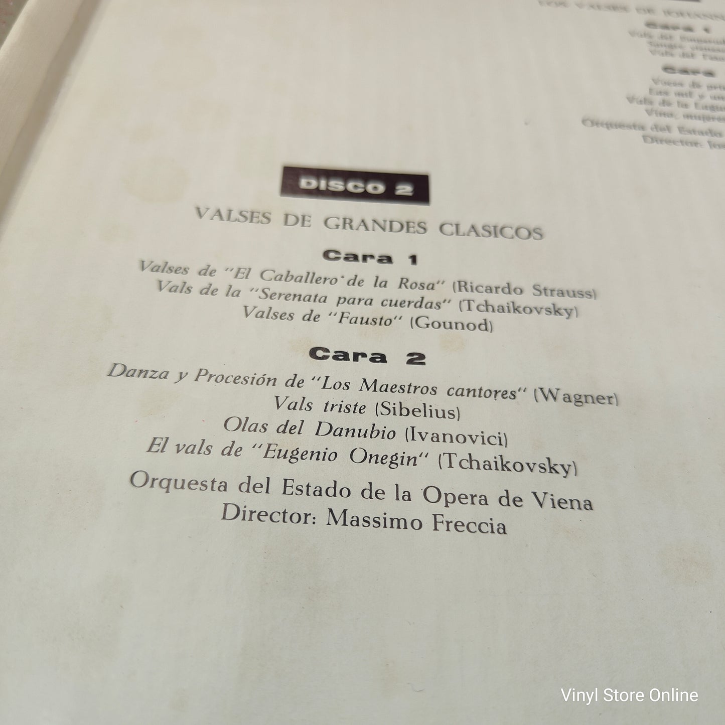 Orchester Der Wiener Staatsoper ‎– Una Historia Del Vals