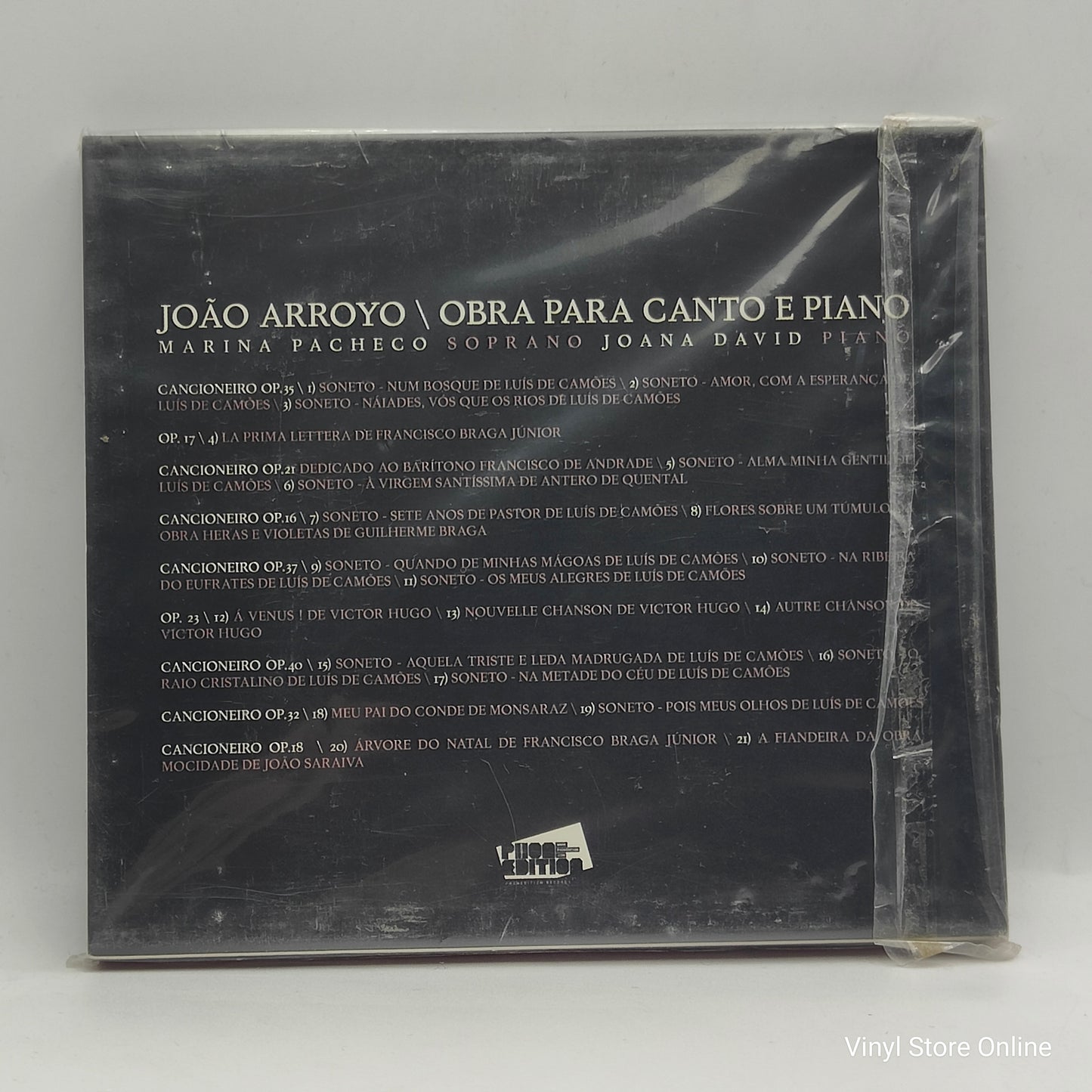 João Arroyo, Marina Pacheco, Joana David ‎– Obra Para Canto E Piano