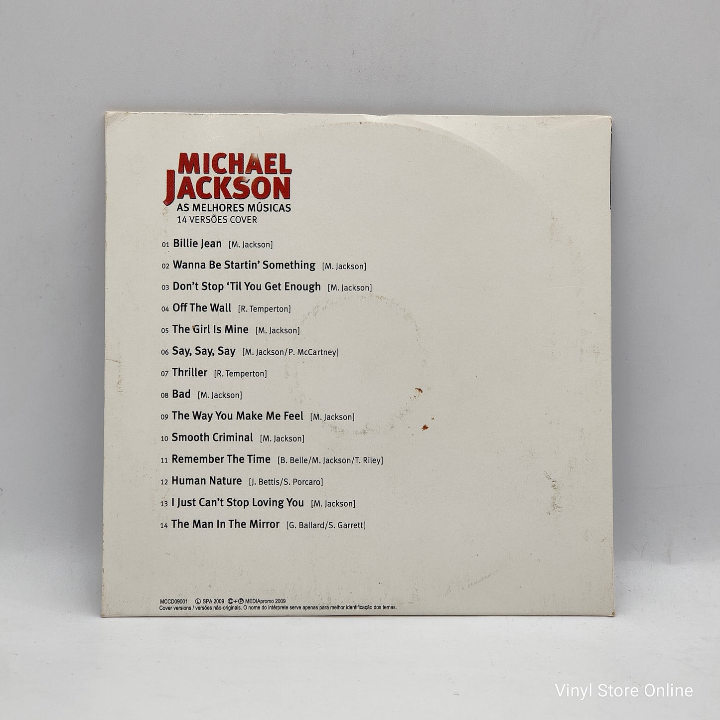 Varios ‎– Michael Jackson: As Melhores Músicas - 14 Versões Cover