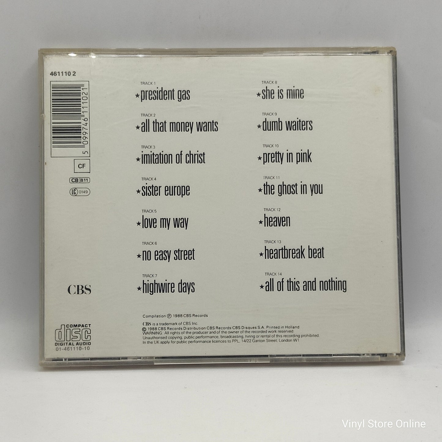 The Psychedelic Furs ‎– All Of This And Nothing