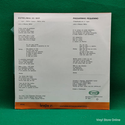 Claudia Patricia E Coro Pimpinela ‎– Estrelinha Do Mar ( Vencedores do IV Festival da Canção Infantil do Seixal )