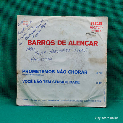 Barros De Alencar ‎– Prometemos Não Chorar