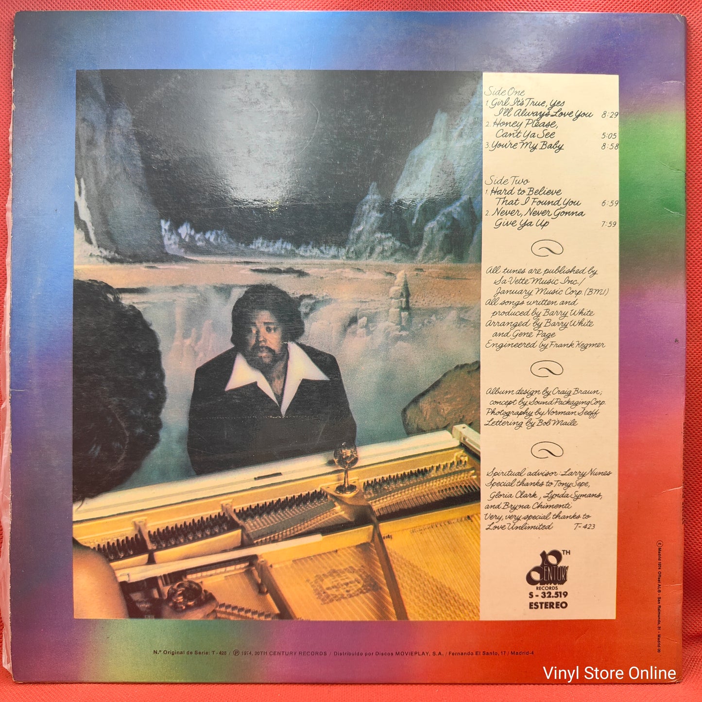 Barry White ‎– Stone Gon'