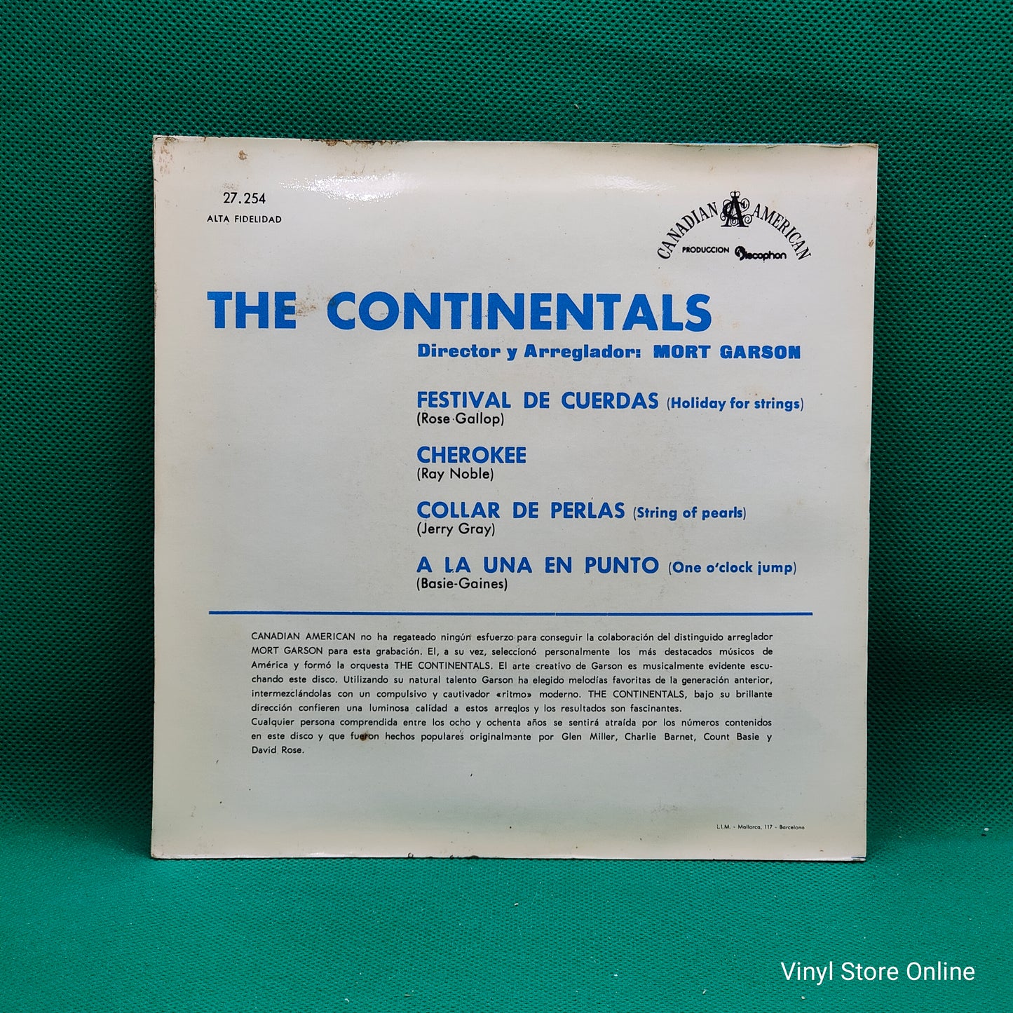 The Continentals ‎– En Nuevos Ritmos