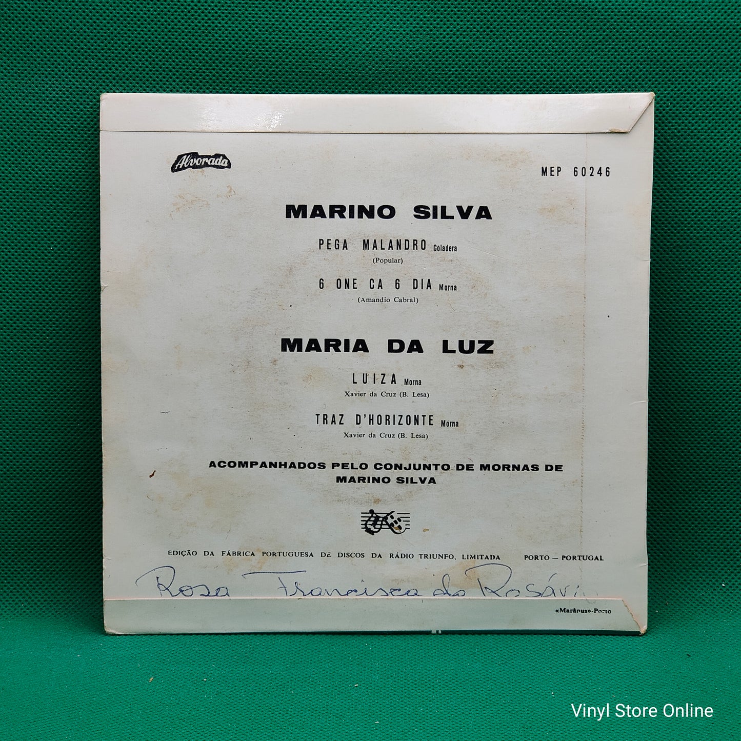 Marino Silva e Maria Da Luz ‎– Mornas (Cabo Verde)