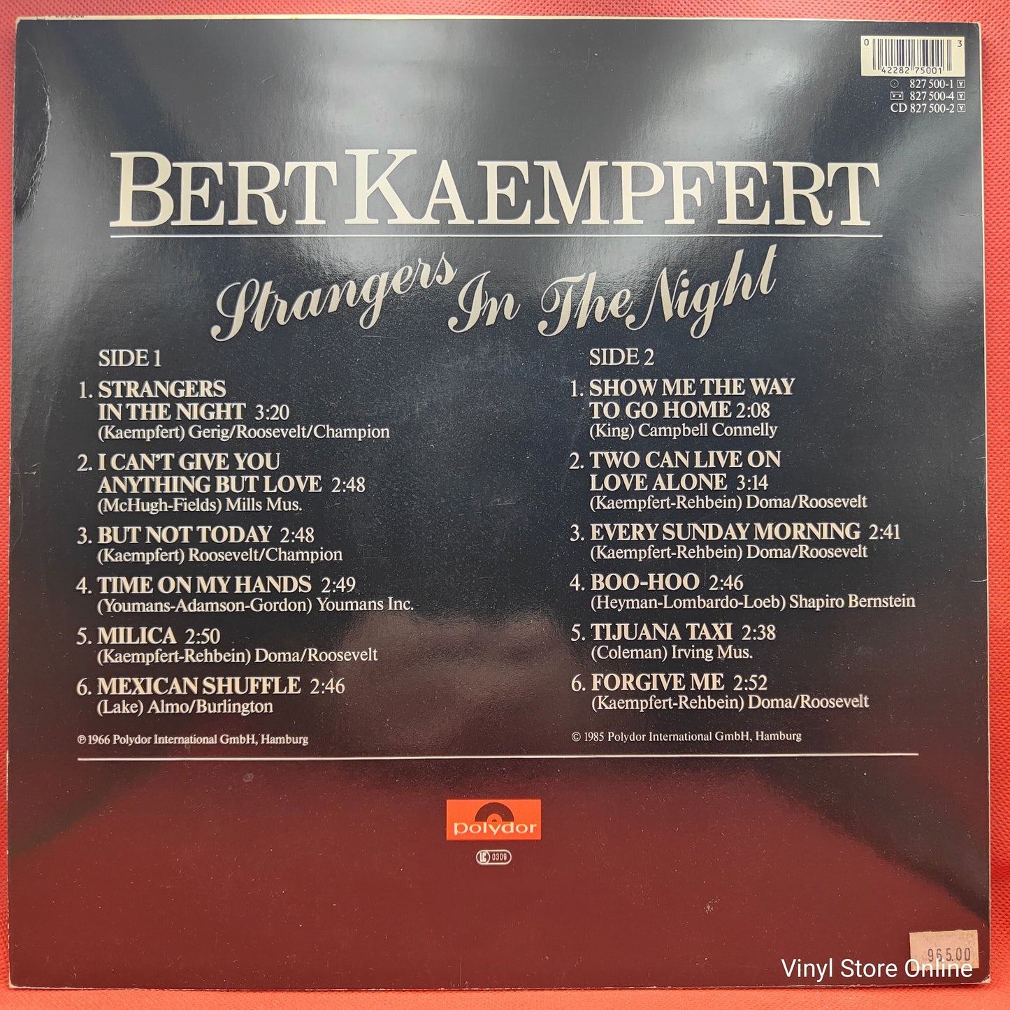 Bert Kaempfert ‎– Strangers In The Night