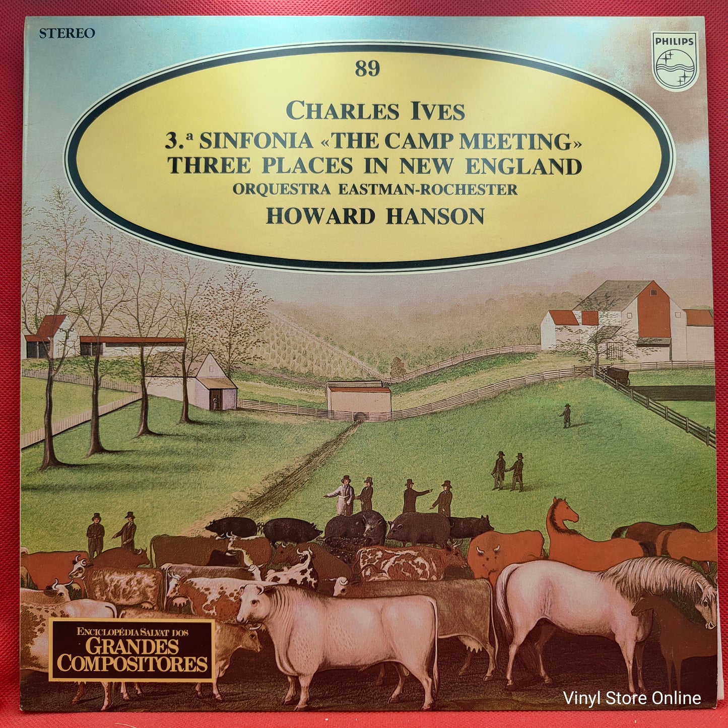 Charles Ives - Orquestra Eastman Rochester ‎– 3.ª Sinfonia «The Camp Meeting» / Three Places In New England
