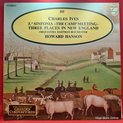 Charles Ives - Orquestra Eastman Rochester ‎– 3.ª Sinfonia «The Camp Meeting» / Three Places In New England