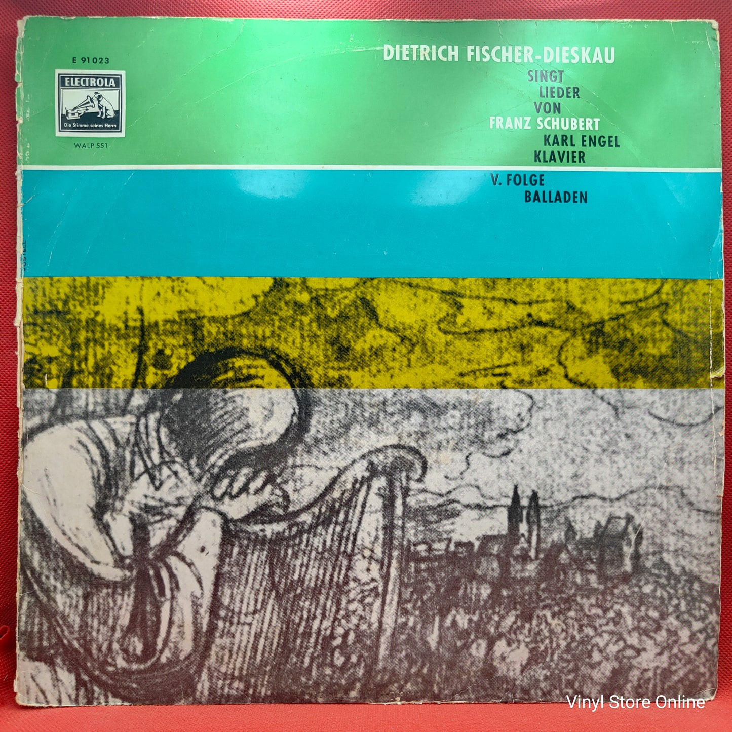 Dietrich Fischer-Dieskau, Karl Engel ‎– Dietrich Fischer-Dieskau Singt Lieder Von Franz Schubert