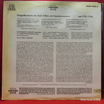 W. Friedemann, Ph. Emanuel, J. Christian ‎– Double Concertos By Bach's Sons On Original Instruments 1750–1788