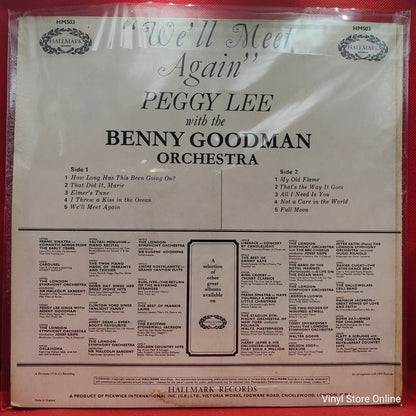 Peggy Lee With The Benny Goodman Orchestra ‎– We'll Meet Again