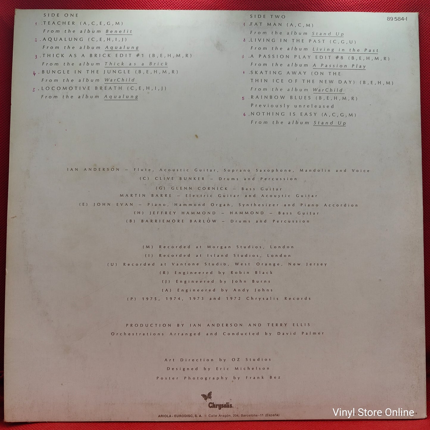 Jethro Tull ‎– M.U. - The Best Of Jethro Tull