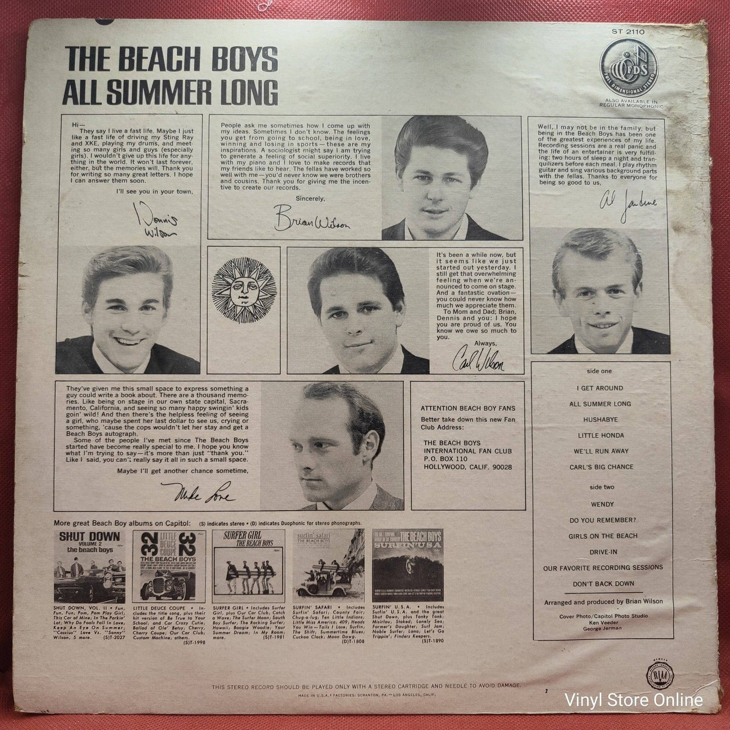 The Beach Boys ‎– All Summer Long
