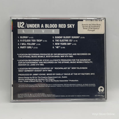 U2 ‎– Live "Under A Blood Red Sky"