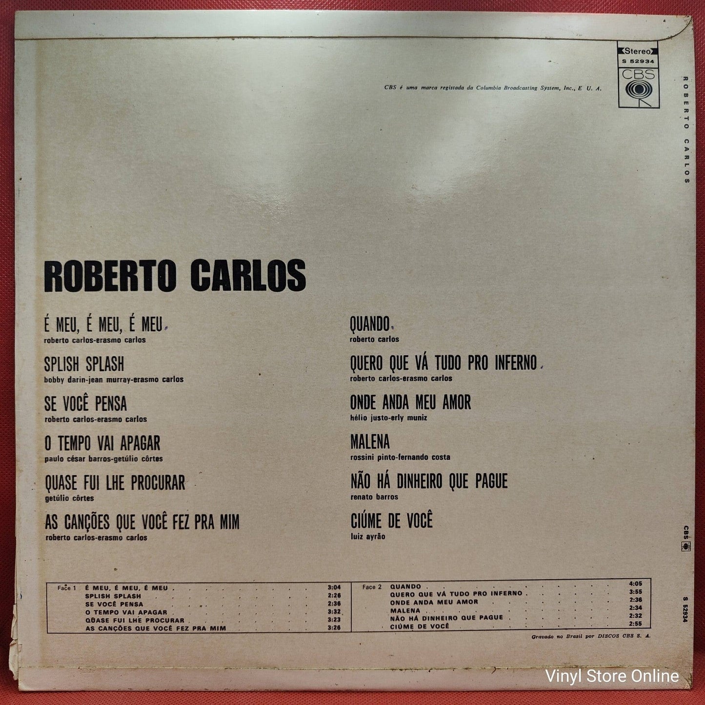 Roberto Carlos ‎– Roberto Carlos