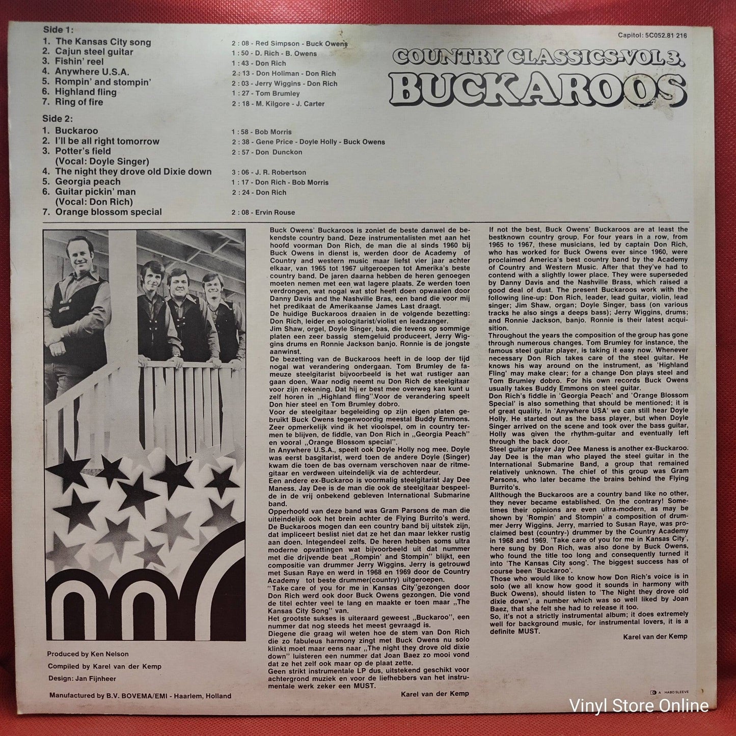 Buckaroos ‎– Country Classics - Vol 3.